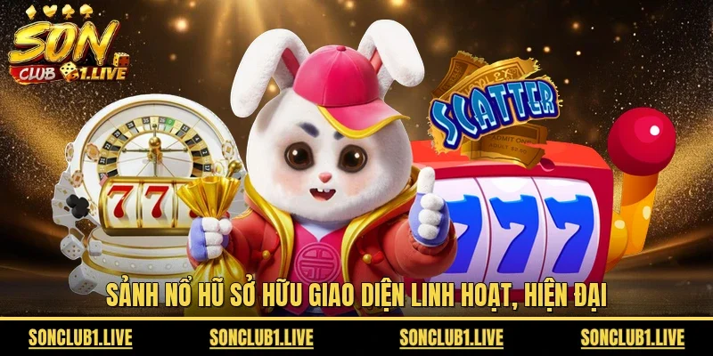 Sảnh nổ hũ sở hữu giao diện linh hoạt, hiện đại