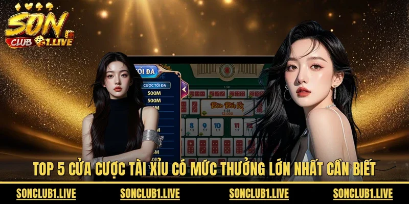 các cửa cược trong tài xỉu
